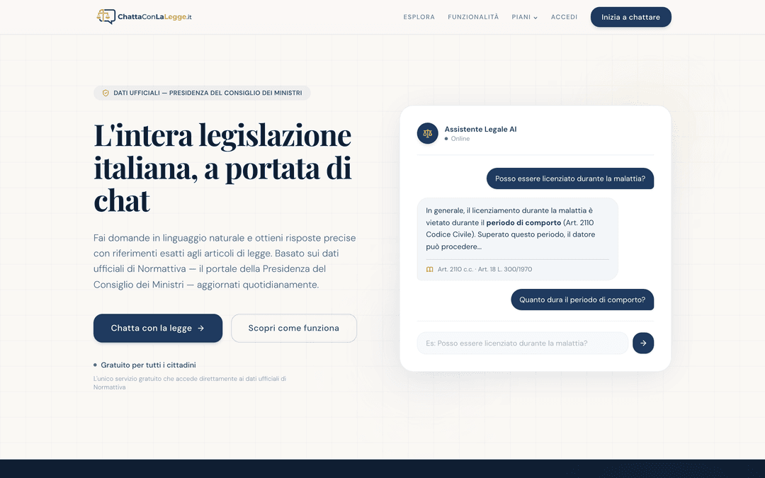 ChattaConLaLegge.it